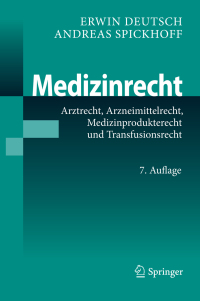 Cover image: Medizinrecht 7th edition 9783642381485