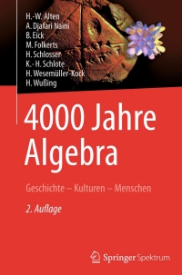 Imagen de portada: 4000 Jahre Algebra 2nd edition 9783642382383
