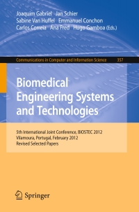 Titelbild: Biomedical Engineering Systems and Technologies 9783642382550