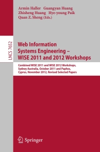 Titelbild: Web Information Systems Engineering 9783642383328