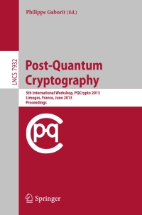 Cover image: Post-Quantum Cryptography 9783642386152