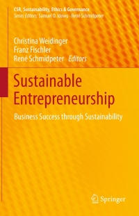 Cover image: Sustainable Entrepreneurship 9783642387524