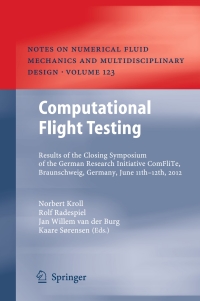 Cover image: Computational Flight Testing 9783642388767
