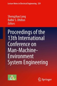 Imagen de portada: Proceedings of the 13th International Conference on Man-Machine-Environment System Engineering 9783642389672
