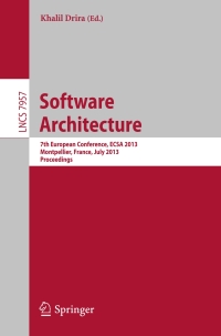 Cover image: Software Architecture 9783642390302