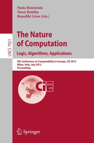 Imagen de portada: The Nature of Computation: Logic, Algorithms, Applications 9783642390524