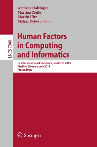 Cover image: Human Factors in Computing and Informatics 9783642390616