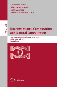 Cover image: Unconventional Computation and Natural Computation 9783642390739