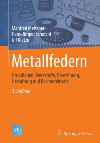 表紙画像: Metallfedern 3rd edition 9783642391224