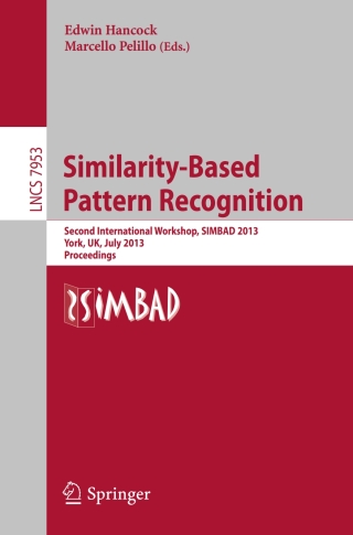 Cover image: Similarity-Based Pattern Recognition 9783642391392