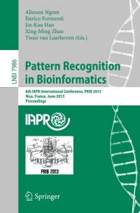 Cover image: Pattern Recognition in Bioinformatics 9783642391583