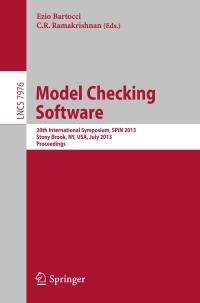 表紙画像: Model Checking Software 9783642391750