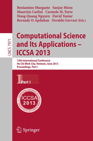表紙画像: Computational Science and Its Applications -- ICCSA 2013 9783642396366