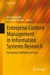 Cover image: Enterprise Content Management in Information Systems Research 9783642397141