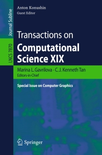 Imagen de portada: Transactions on Computational Science XIX 9783642397585