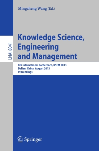Cover image: Knowledge Science, Engineering and Management 9783642397868