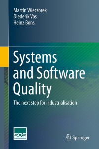 Cover image: Systems and Software Quality 9783642399701