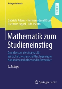 表紙画像: Mathematik zum Studieneinstieg 6th edition 9783642400551