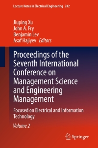 Cover image: Proceedings of the Seventh International Conference on Management Science and Engineering Management 9783642400803