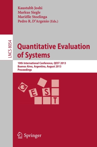 Cover image: Quantitative Evaluation of Systems 9783642401954