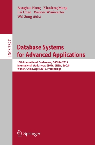 Cover image: Database Systems for Advanced Applications 9783642402692