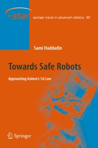 Cover image: Towards Safe Robots 9783642403071