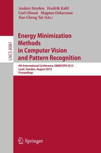 Titelbild: Energy Minimization Methods in Computer Vision and Pattern Recognition 9783642403941