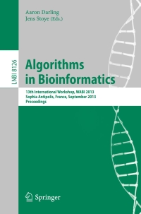 صورة الغلاف: Algorithms in Bioinformatics 9783642404528