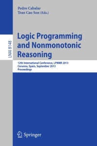 Cover image: Logic Programming and Nonmonotonic Reasoning 9783642405631