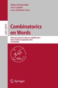 Cover image: Combinatorics on Words 9783642405785