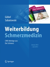 Imagen de portada: Weiterbildung Schmerzmedizin 9783642407390