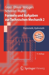 Cover image: Formeln und Aufgaben zur Technischen Mechanik 2 11th edition 9783642409844