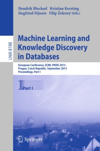 Omslagafbeelding: Machine Learning and Knowledge Discovery in Databases 9783642409875