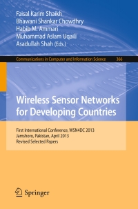 Cover image: Wireless Sensor Networks for Developing Countries 9783642410536