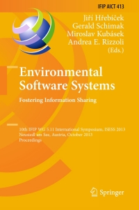 Immagine di copertina: Environmental Software Systems. Fostering Information Sharing 9783642411502