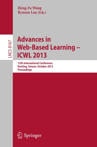 Immagine di copertina: Advances in Web-Based Learning -- ICWL 2013 9783642411748