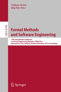 表紙画像: Formal Methods and Software Engineering 9783642412011