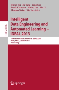 Imagen de portada: Intelligent Data Engineering and Automated Learning -- IDEAL 2013 9783642412776