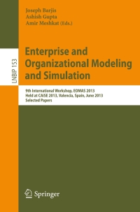 Cover image: Enterprise and Organizational Modeling and Simulation 9783642416378