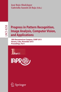 Imagen de portada: Progress in Pattern Recognition, Image Analysis, Computer Vision, and Applications 9783642418211