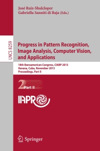 Imagen de portada: Progress in Pattern Recognition, Image Analysis, Computer Vision, and Applications 9783642418266