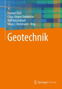 Cover image: Geotechnik 9783642418716