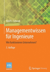 Cover image: Managementwissen für Ingenieure 5th edition 9783642419829