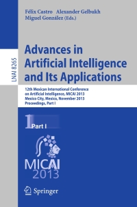 Omslagafbeelding: Advances in Artificial Intelligence and Its Applications 9783642451133
