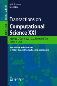 Imagen de portada: Transactions on Computational Science XXI 9783642453175