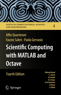 Imagen de portada: Scientific Computing with MATLAB and Octave 4th edition 9783642453663