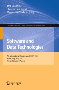 Cover image: Software and Data Technologies 9783642454035