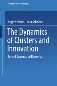 Cover image: The Dynamics of Clusters and Innovation 9783790800777