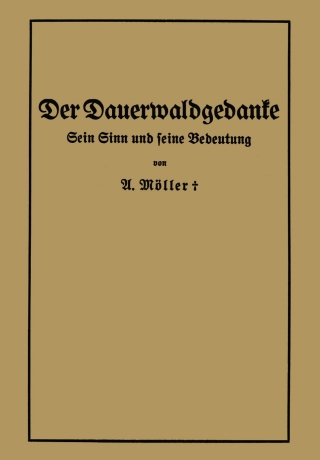 Cover image: Der Dauerwaldgedanke 9783642505560