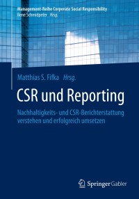 Cover image: CSR und Reporting 9783642538926
